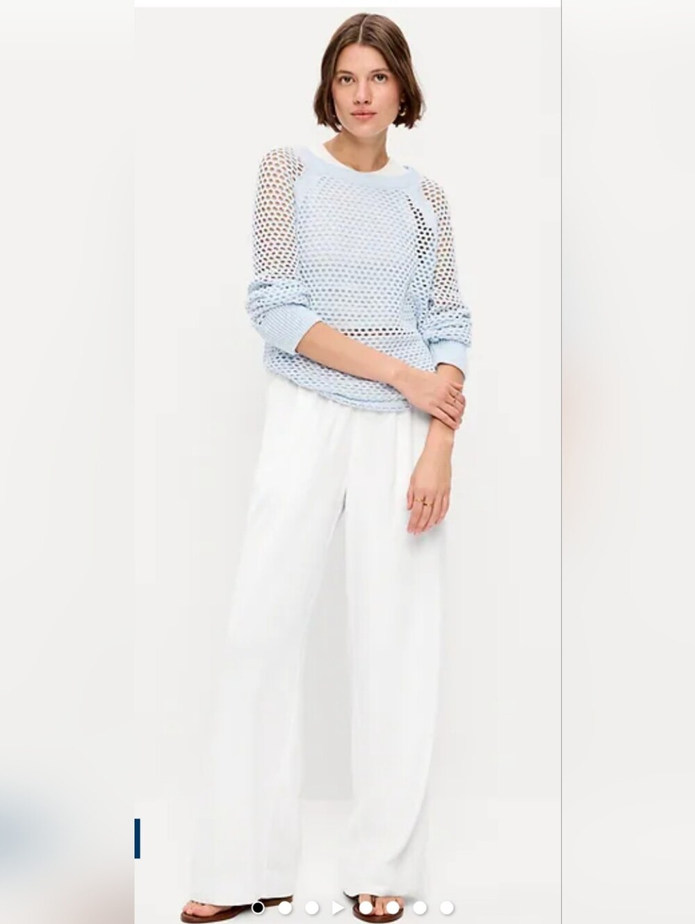 Old Navy SEALED! NWT! HW Linen-Blend Super Wide Leg Pant in White. Sz Md. R2S!